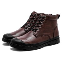 Men Soft Toe Protection Casual Ankle Boots