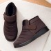 Men Casual Waterproof Warm Lining Hook&Loop Snow Boots