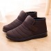 Men Casual Waterproof Warm Lining Hook&Loop Snow Boots