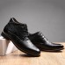 Lace Up Shoes Crocodile Pattern Pointed Toe Leather Short Boots For Men