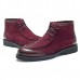 Men Casual Business Suede Genuine Leather Brogue Style Lace Up Boots