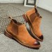 Men England Style Suede Leather Soft Sole Ankle Boots