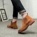 Men England Style Suede Leather Soft Sole Ankle Boots