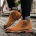 Men England Style Suede Leather Soft Sole Ankle Boots