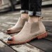 Men England Style Suede Leather Soft Sole Ankle Boots