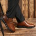 Men Comfortable Warm Fur Lining Ankle Leather Boots