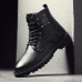 Men Casual Soft Lace Up Leather Ankle Boots