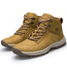 Men Outdoor Suede Waterproof Hiking Ankle Boots