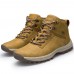 Men Outdoor Suede Waterproof Hiking Ankle Boots