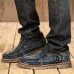 Men Comfortable Hand Stitching High Top Suede Oxfords Boots