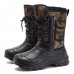 US Size 8-11 Men Shoes Camo Hunting Boots Waterproof Faux Fur Lining Rubber Toe