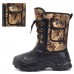 US Size 8-11 Men Shoes Camo Hunting Boots Waterproof Faux Fur Lining Rubber Toe