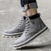 Men Vintage Soft Lace Up Leather Ankle Boots