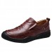 Men Casual Soft Sole Anti Collision Toe Genuine Leather Oxfords Shoes