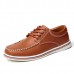 US Size 6.5-11.5 Men Casual Outdoor Low Top Round Toe Leather Oxfords