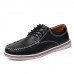 US Size 6.5-11.5 Men Casual Outdoor Low Top Round Toe Leather Oxfords