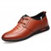 Men Microfiber Business Casual Shoes Daily Soft Oxfords