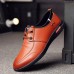 Men Microfiber Business Casual Shoes Daily Soft Oxfords