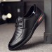 Men Microfiber Business Casual Shoes Daily Soft Oxfords