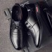 Men Microfiber Business Casual Shoes Daily Soft Oxfords