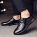 Men Microfiber Business Casual Shoes Daily Soft Oxfords