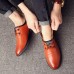 Men Microfiber Business Casual Shoes Daily Soft Oxfords