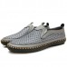 US Size 6.5-12 Mens Breathable Mesh Sweat Absorption  Slip On Oxfords Flats