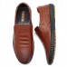 Men Hand Stitching Soft Sole Sole Genuine Leather Slip On Flat Oxfords