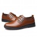 Comfy Men Lace-Up Leather Casual Business Oxfords Shoes