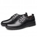 Comfy Men Lace-Up Leather Casual Business Oxfords Shoes