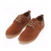 Men Suede Shoes Lace Up Round Toe Casual Outdoor Fashion Oxfords