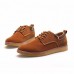 Men Suede Shoes Lace Up Round Toe Casual Outdoor Fashion Oxfords