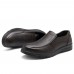 Men Casual Business Comfy Genuine Leather Slip On Oxfords