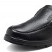 Men Casual Business Comfy Genuine Leather Slip On Oxfords