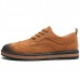 Men Comfortable Casual Business Brogue Style Oxfords Shoes