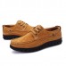 Men Comfortable Hnad Stitching Soft Sole Lace Up Oxfprds Shoes