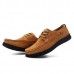 Men Comfortable Hnad Stitching Soft Sole Lace Up Oxfprds Shoes