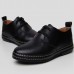 Mens Fashion Flats Oxfords Casual Dress PU Leather Shoes