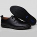 Mens Fashion Flats Oxfords Casual Dress PU Leather Shoes