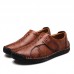 Men Comfort Hook Loop Knitted Stitches Flat Oxfords