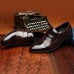 Men Microfiber Casual Business Shoes Pointed Toe Oxfords