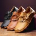 Business Shoes Men Casual Low Top Oxfords In Leather