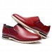 Men Leather Shoes Business Outdoor Slip On Oxfords