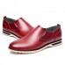 Men Leather Shoes Business Outdoor Slip On Oxfords