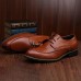 Men Casual Business Leather Lace Up Oxfords