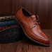 Men Casual Business Leather Lace Up Oxfords