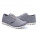 Men Casual Comfy Canvas Oxfords Lace Up Shoes