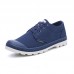 Men Casual Comfy Canvas Oxfords Lace Up Shoes