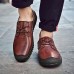 Men Genuine Leather Soft Soles Business Casual Oxfords