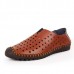 Men Hollow Out Oxfords Breathable Soft Leather Shoes